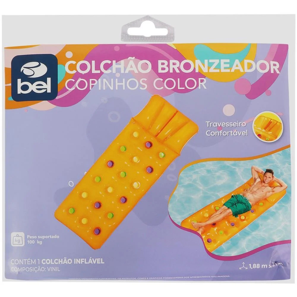 Boia Inflavel Colchao Color 188X71Cm 100Kg S Bel (Unidade) - imagem 8