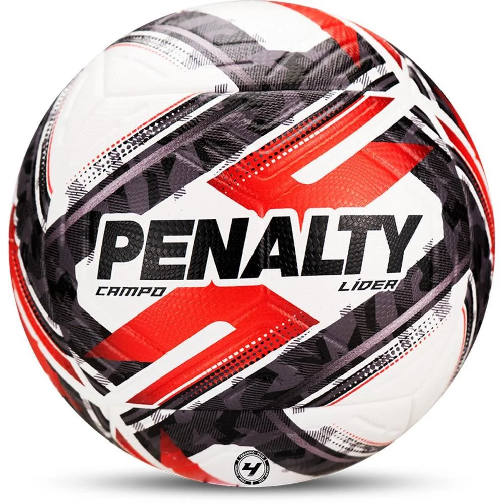 Bola De Futebol De Campo Lider N4 Xxvi Br-Pt-Vm Penalty - imagem 7