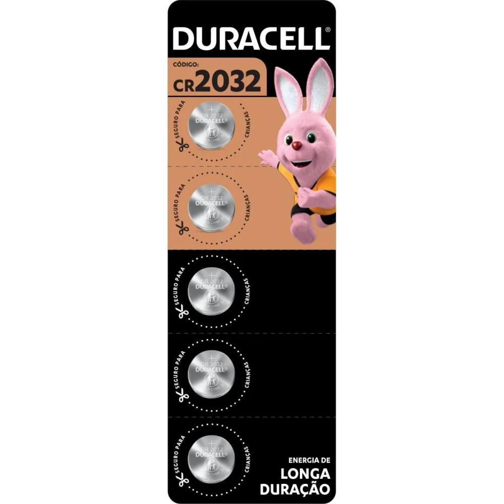 Pilha Bateria Botao Cr2032 Duracell (Ct.c/05) - imagem 5