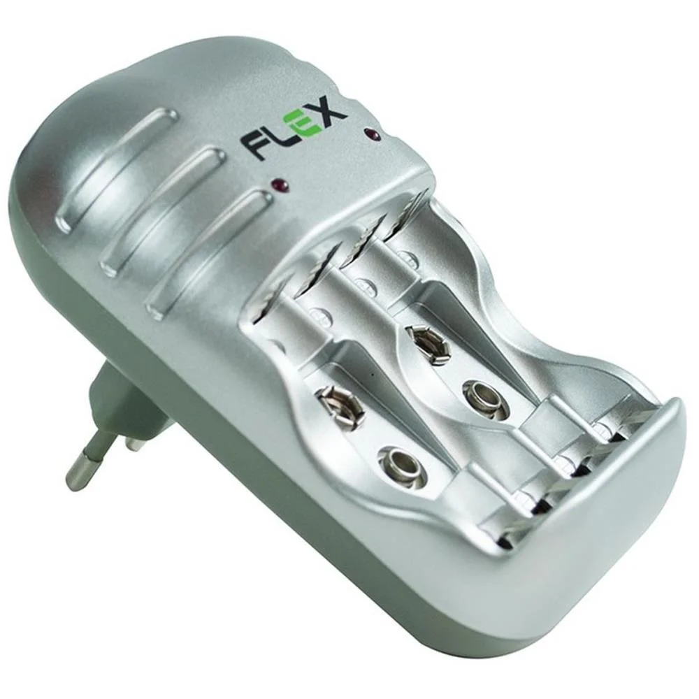 Carregador De Pilhas Bivolt P/4 Pilhas Aa-Aaa/Gv 2900Mah Flex (Unidade) - imagem 2