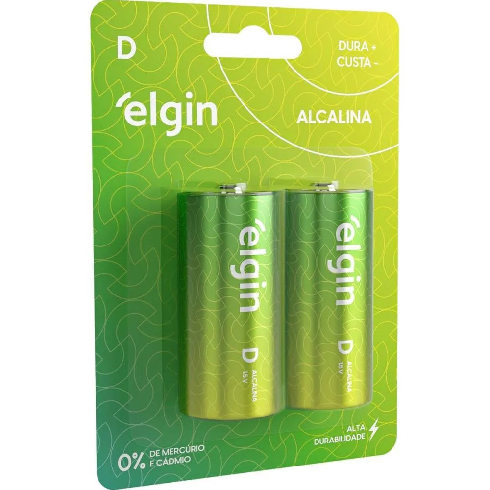 Pilha Alcalina Grande-D Elgin (Bl.c/02) - imagem 3