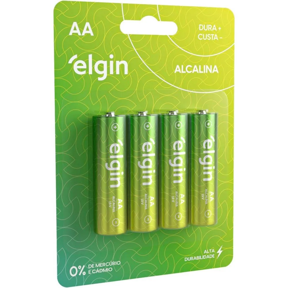 Pilha Alcalina Pequena Aa 10Blistersx4Unids. Elgin (Caixa) - imagem 2