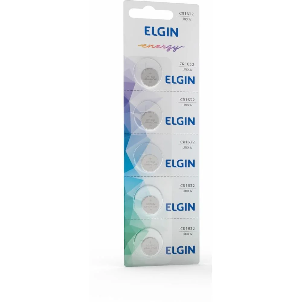 Pilha Bateria Botao Cr1632 3V Lithium Elgin (Ct.c/05) - imagem 2