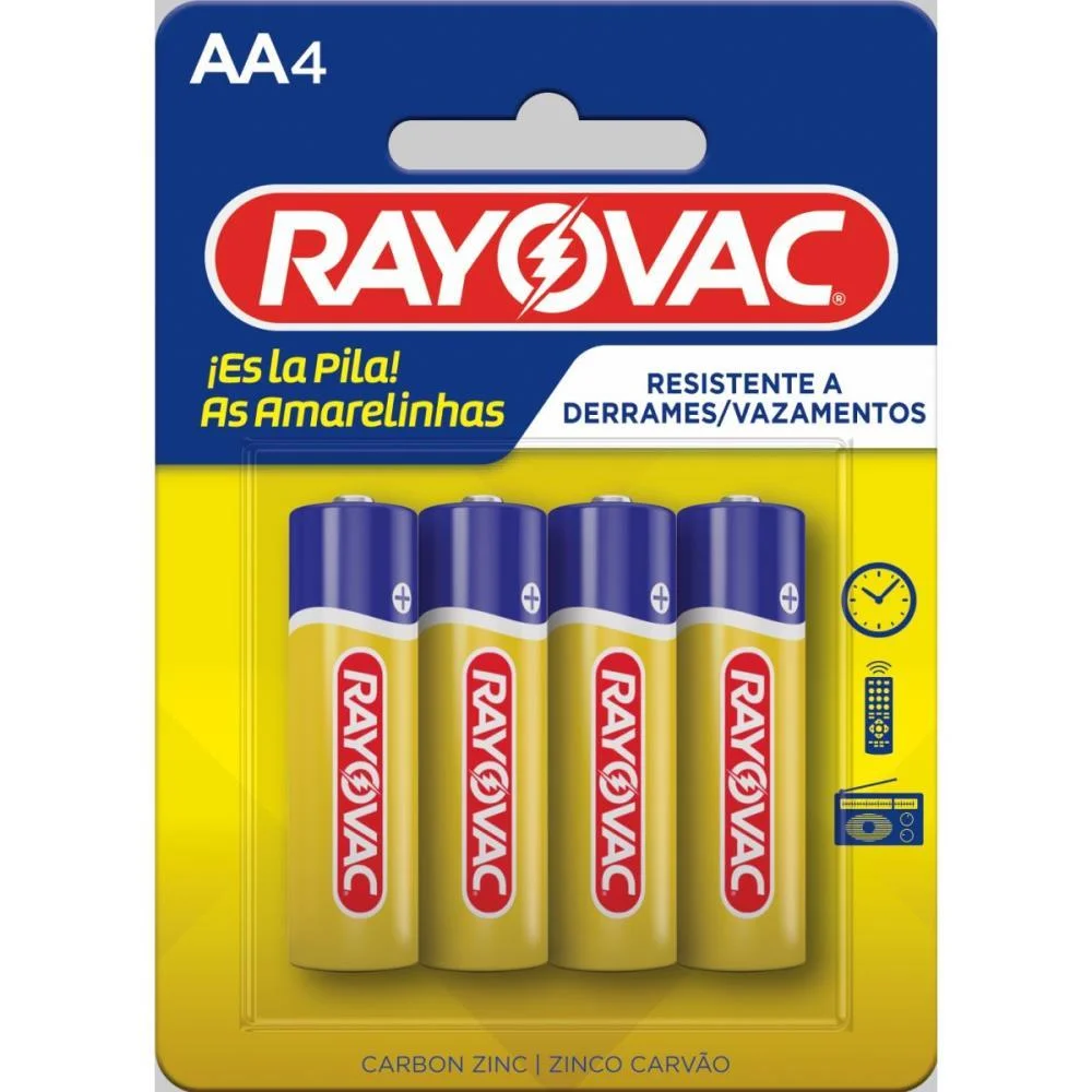 Pilha Zinco Pequena Aa 48Blisters X 4Unid. Rayovac (Caixa) - imagem 3