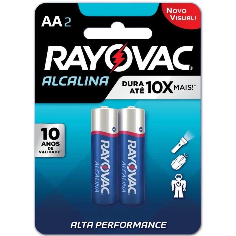 Pilha Alcalina Pequena Aa 24 Blisters X 2 Un. Rayovac (Caixa) - imagem 3