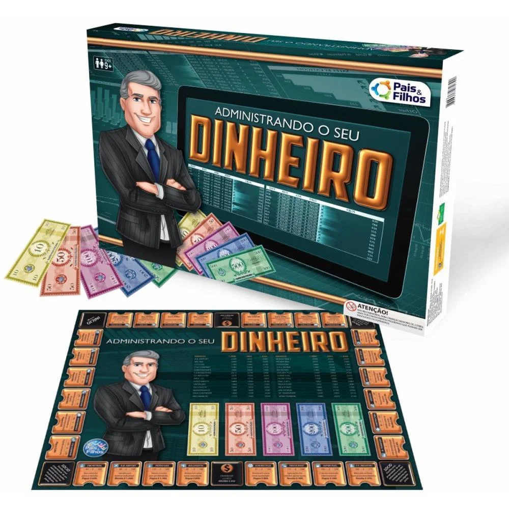 Jogo De Tabuleiro Administrando O Seu Dinheiro Pais E Filhos (Unidade) - imagem 2