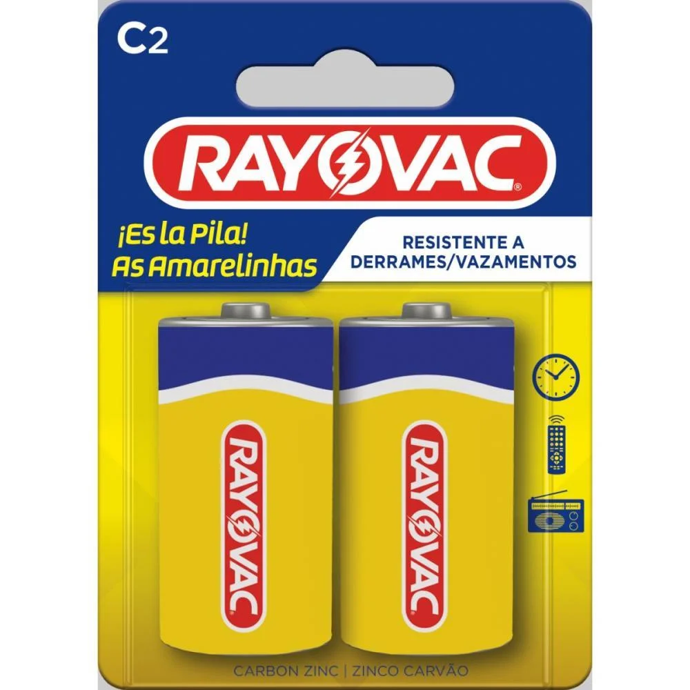 Pilha Zinco Media C Rayovac (Bl.c/02) - imagem 2