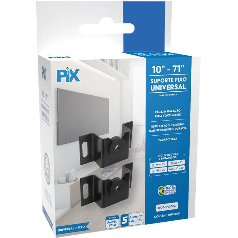 Suporte Universal Fixo Led/Lcd 10 A 71Pol Ate40K Santana Centro - imagem 5