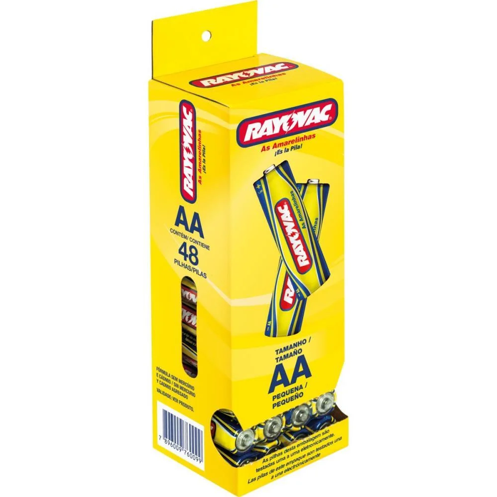 Pilha Zinco Pequena Aa 12 Pcts X 4Unid. Rayovac (Tubo) - imagem 2