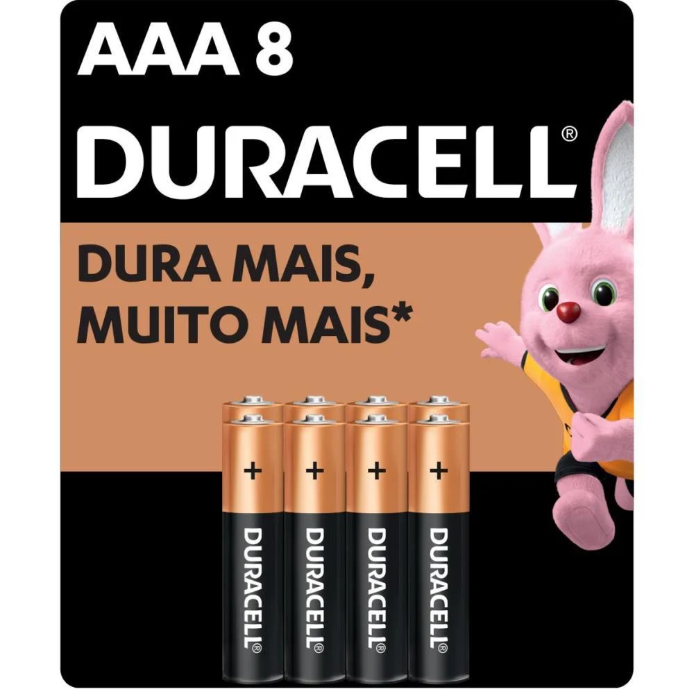 Pilha Alcalina Palito Aaa 12 Blisters X 8 Un. Duracell (Caixa) - imagem 2