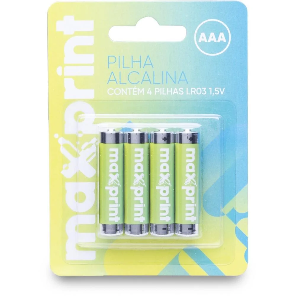 Pilha Alcalina Palito Aaa Maxprint (Bl.c/04) - imagem 3
