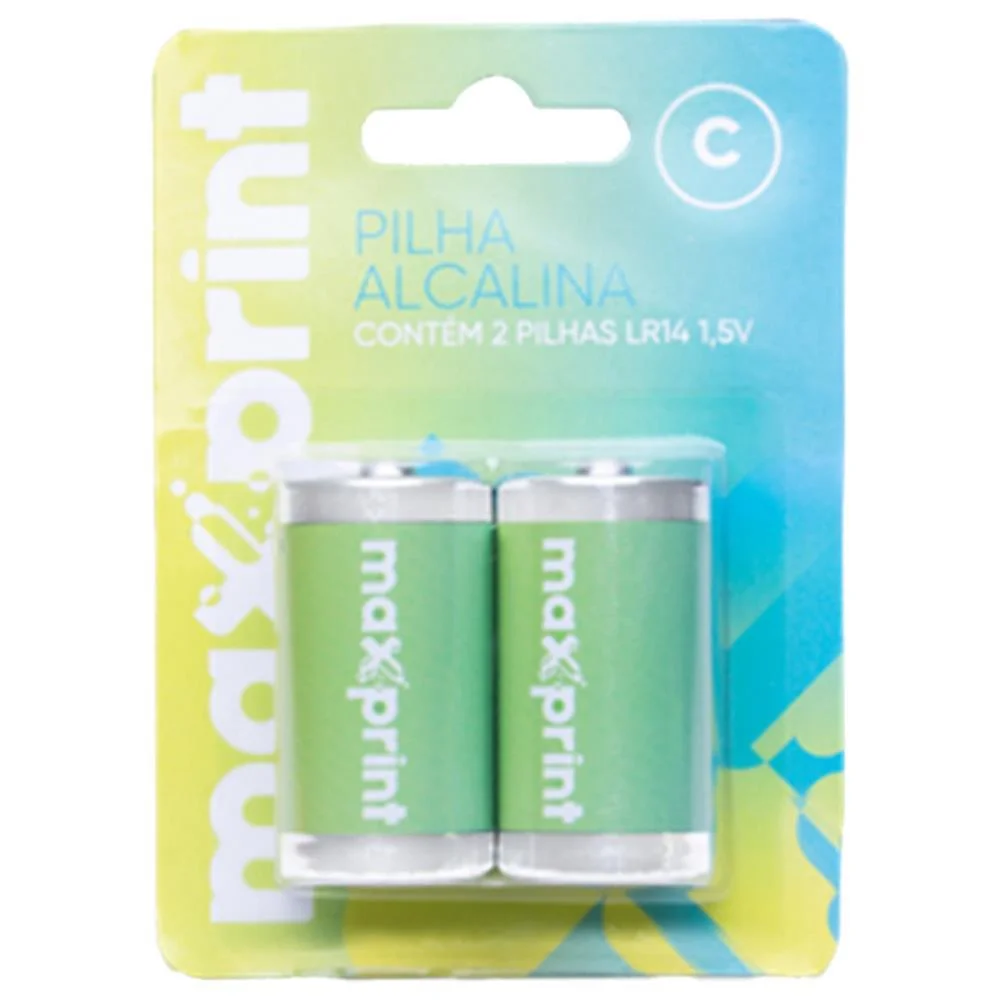 Pilha Alcalina Media C Maxprint (Bl.c/02) - imagem 3