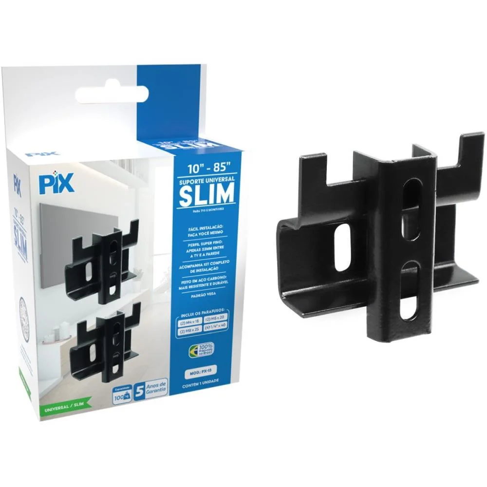 Suporte Universal Slim Tv Led/Lcd 10 A 85Pol Santana Centro - imagem 3