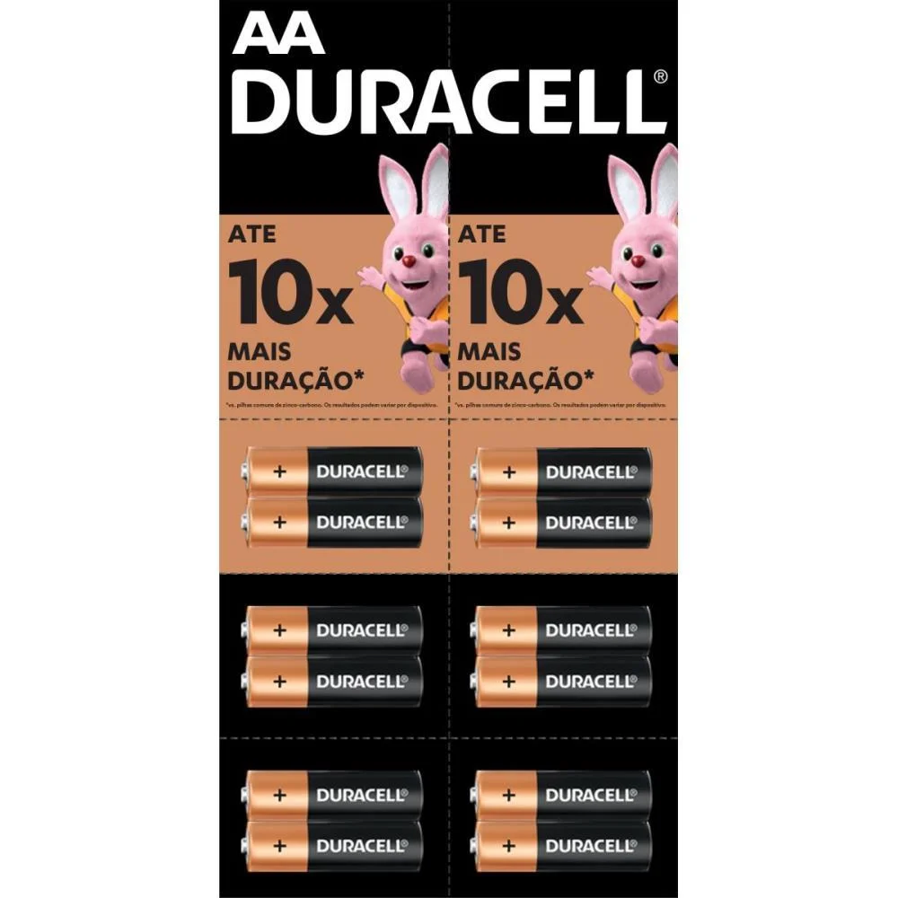 Pilha Alcalina Pequena Aa Cartela 6 X 2Un Duracell (Cartela) - imagem 2