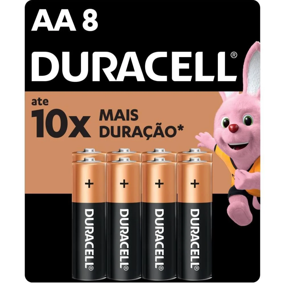 Pilha Alcalina Pequena Aa Duracell (Bl.c/08) - imagem 2