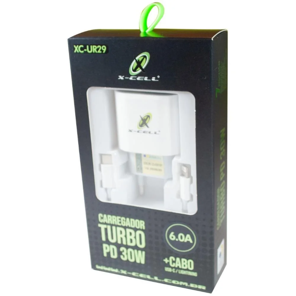 Carregador Celular De Parede Turbo Pd Usb-C+Cabo Light 6.0A Flex (Unidade) - imagem 4
