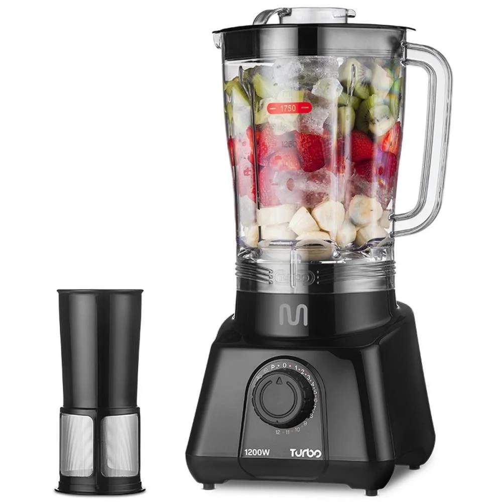 Liquidificador Turbo 1200W 12Vel 127V Preto Multi - imagem 5