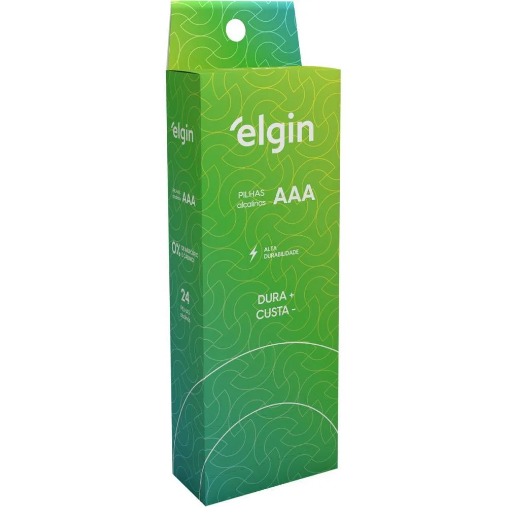 Pilha Alcalina Palito Aaa Elgin (Tb.c/24) - imagem 2
