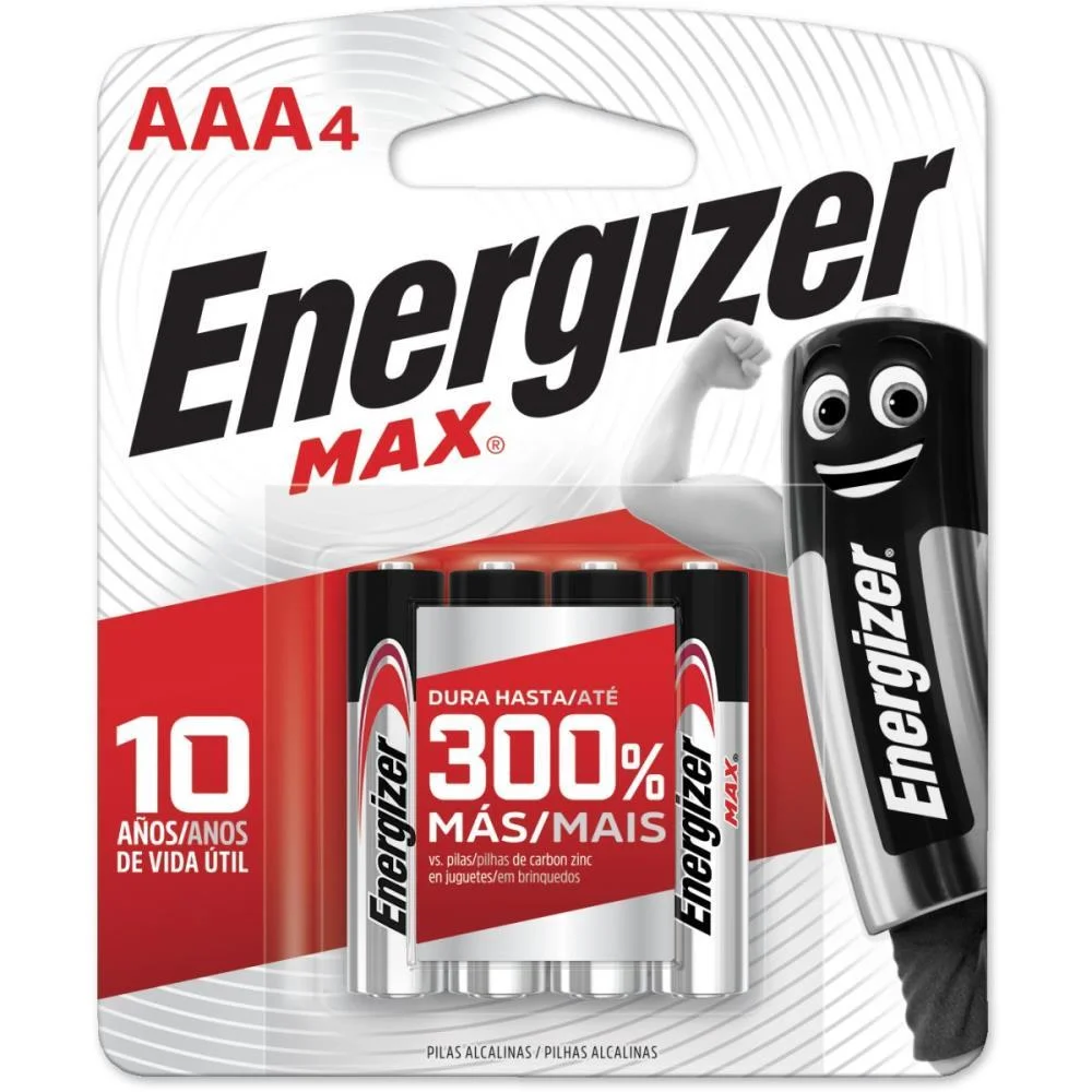 Pilha Alcalina Palito Aaa Energizer Max Rayovac (Bl.c/04) - imagem 2