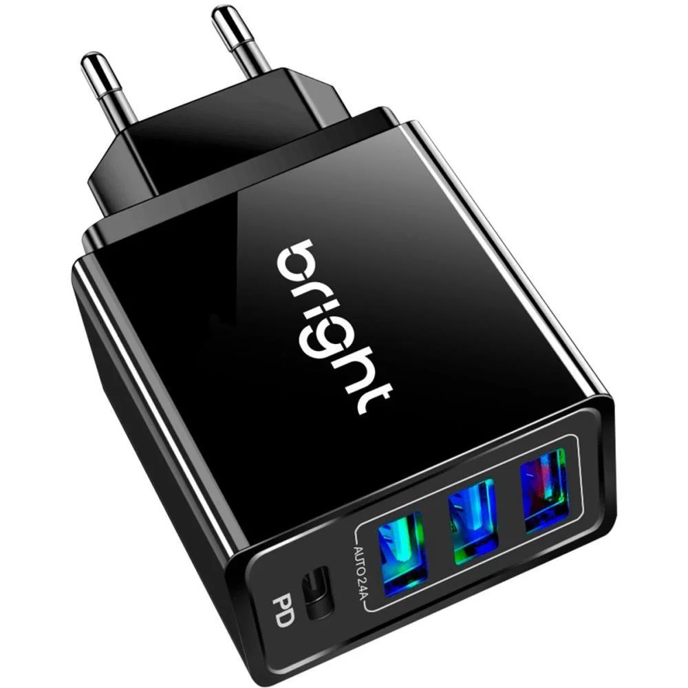 Carregador Celular De Parede Smart 36W 4 Portas Bright (Unidade) - imagem 3