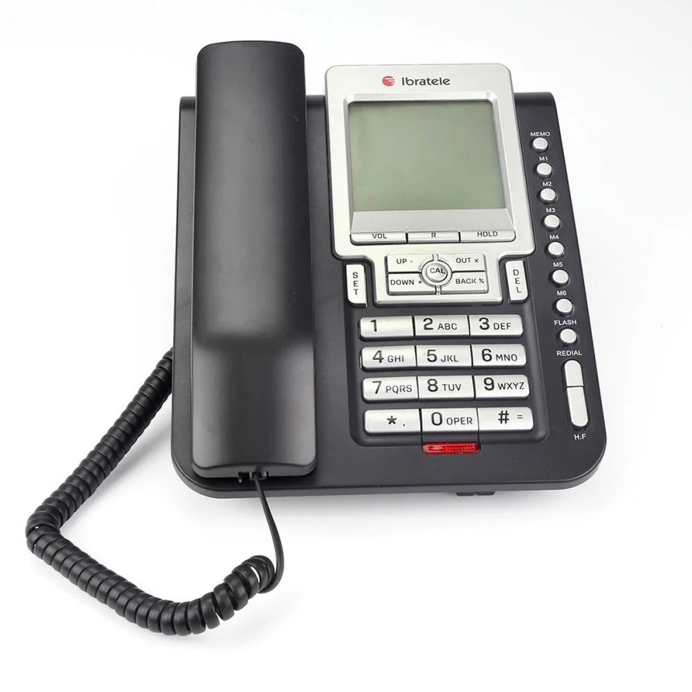 Aparelho Telefonico Com Fio Ibratele Capta Top Preto Bright - imagem 3
