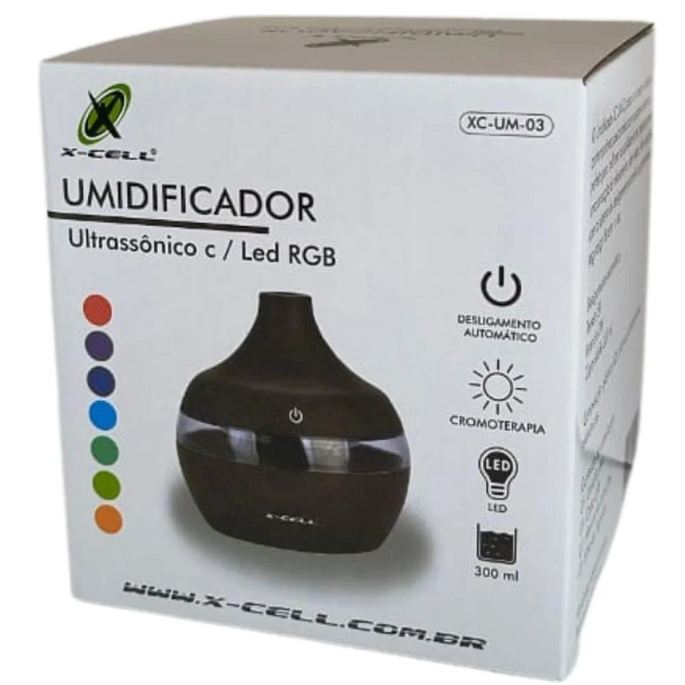 Umidificador Ultrassonico Led 300Ml Flex (Unidade) - imagem 3