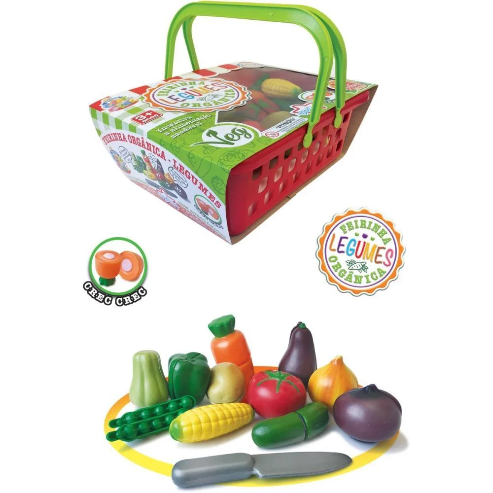 Brincando De Casinha Crec Crec Feirinha Org.legumes Big Star - imagem 2