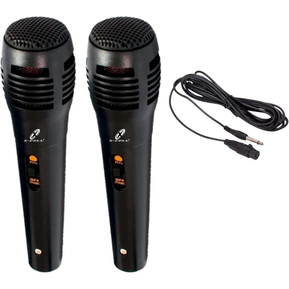 Microfone Kit 2Und C/Fio 2,5M Sortido Flex - imagem 3