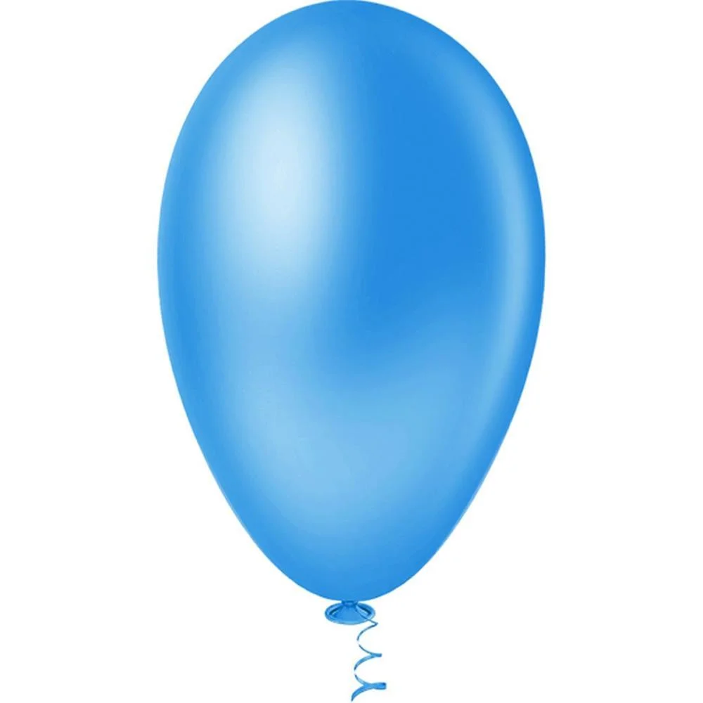Balao 7 Liso Azul Pic Pic Riberball (Pct.c/50) - imagem 3