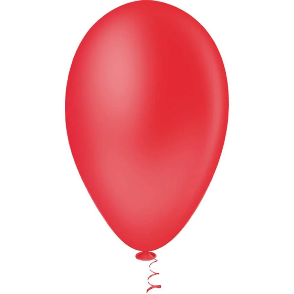 Balao 7 Liso Vermelho Pic Pic Riberball (Pct.c/50) - imagem 2