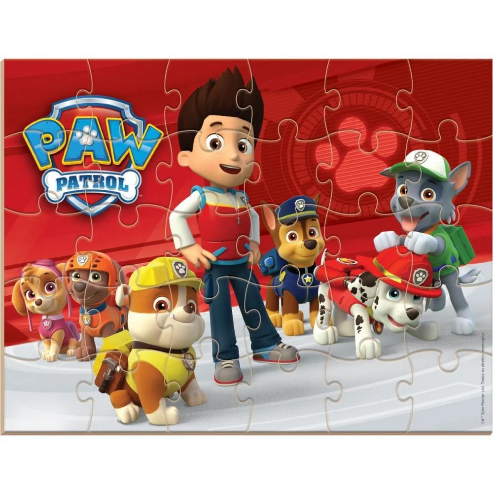 Quebra-Cabeca Madeira Patrulha Canina 30 Pecas Nig Brinquedos (Unidade) - imagem 2