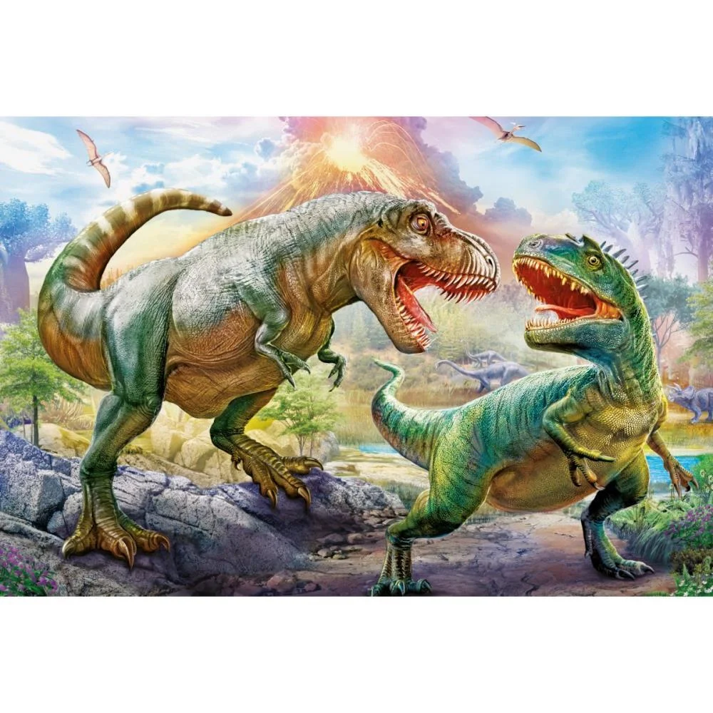 Quebra-Cabeca Cartonado Batalha Dos Dinossauros 200Pcs Grow (Unidade) - imagem 4