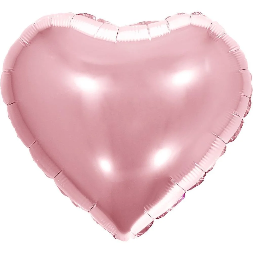 Balao Metalizado Decorado Coracao Rose 45Cm Make+ (Pct.c/06) - imagem 2