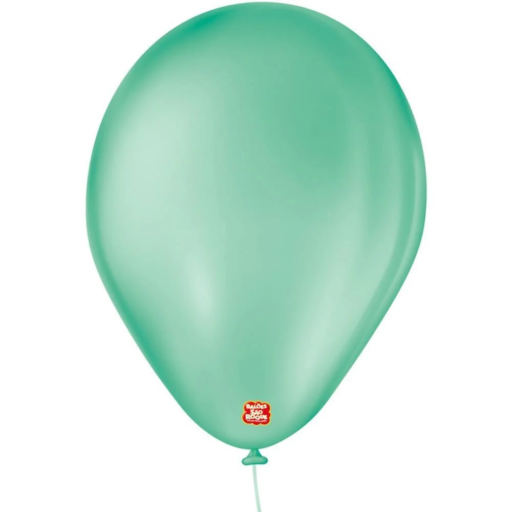 Balao 7 Liso Verde Thifany Imperial Sao Roque (Pct.c/50) - imagem 2