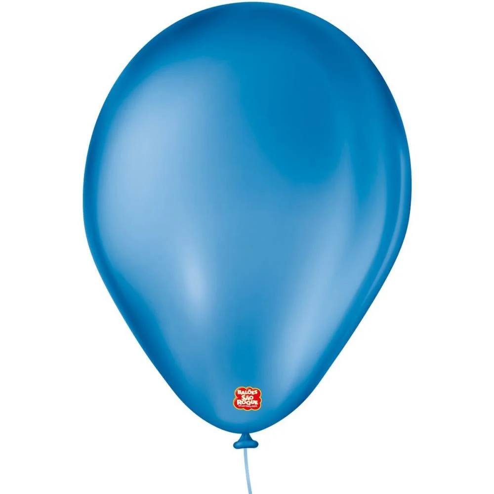 Balao 7 Liso Azul Cobalto Imperial Sao Roque (Pct.c/50) - imagem 2