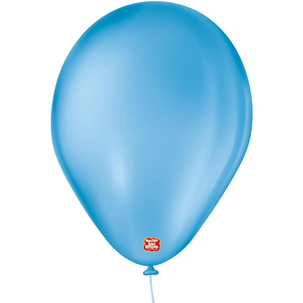Balao 7 Liso Azul Turquesa Imperial Sao Roque (Pct.c/50) - imagem 2
