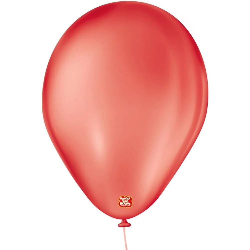 Balao 7 Liso Vermelho Quente Imperial Sao Roque (Pct.c/50) - imagem 2