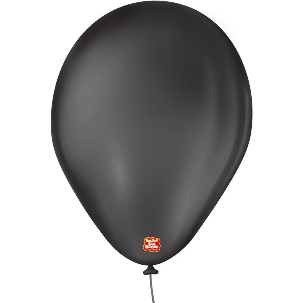 Balao 7 Liso Preto Imperial Sao Roque (Pct.c/50) - imagem 2