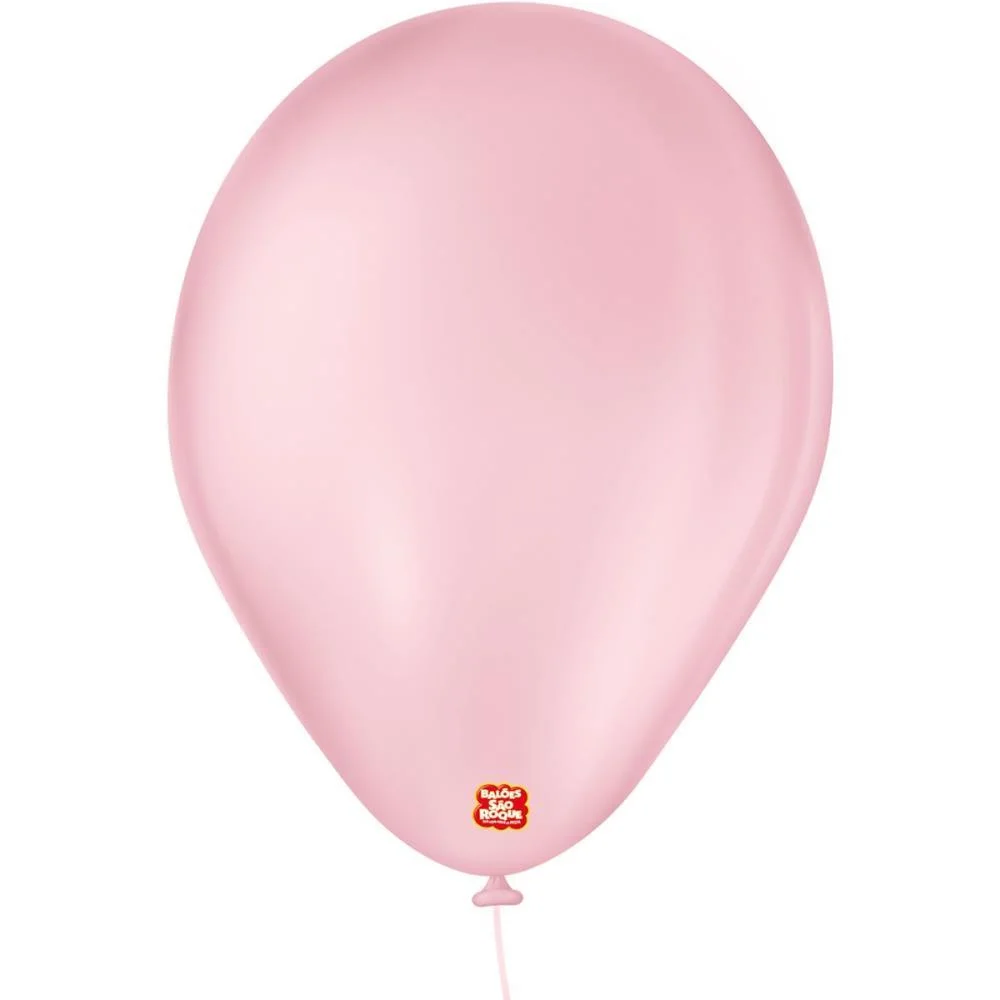 Balao 7 Liso Rosa Baby Imperial Sao Roque (Pct.c/50) - imagem 2