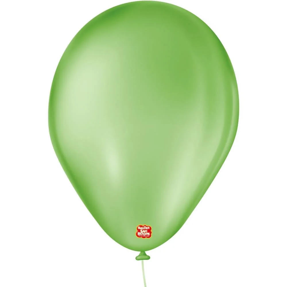Balao 7 Liso Verde Maçã Imperial Sao Roque (Pct.c/50) - imagem 2