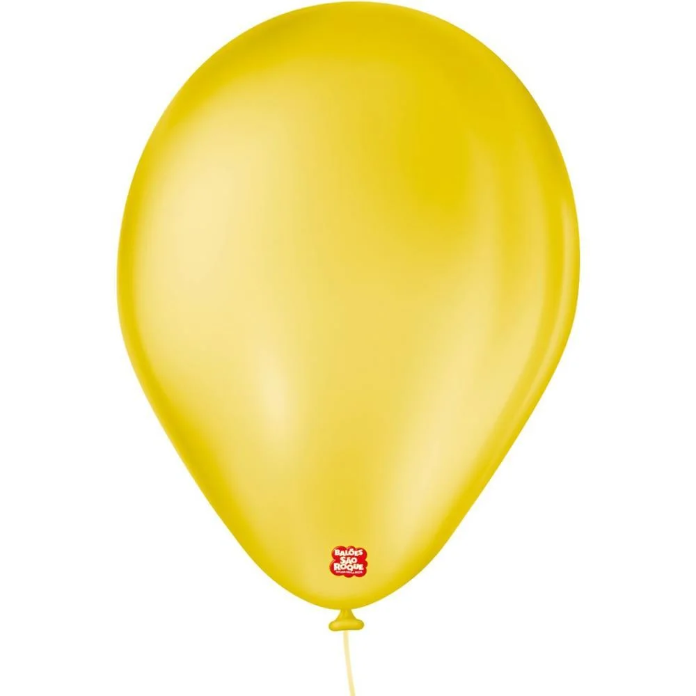 Balao 7 Liso Amarelo Sol Imperial Sao Roque (Pct.c/50) - imagem 3
