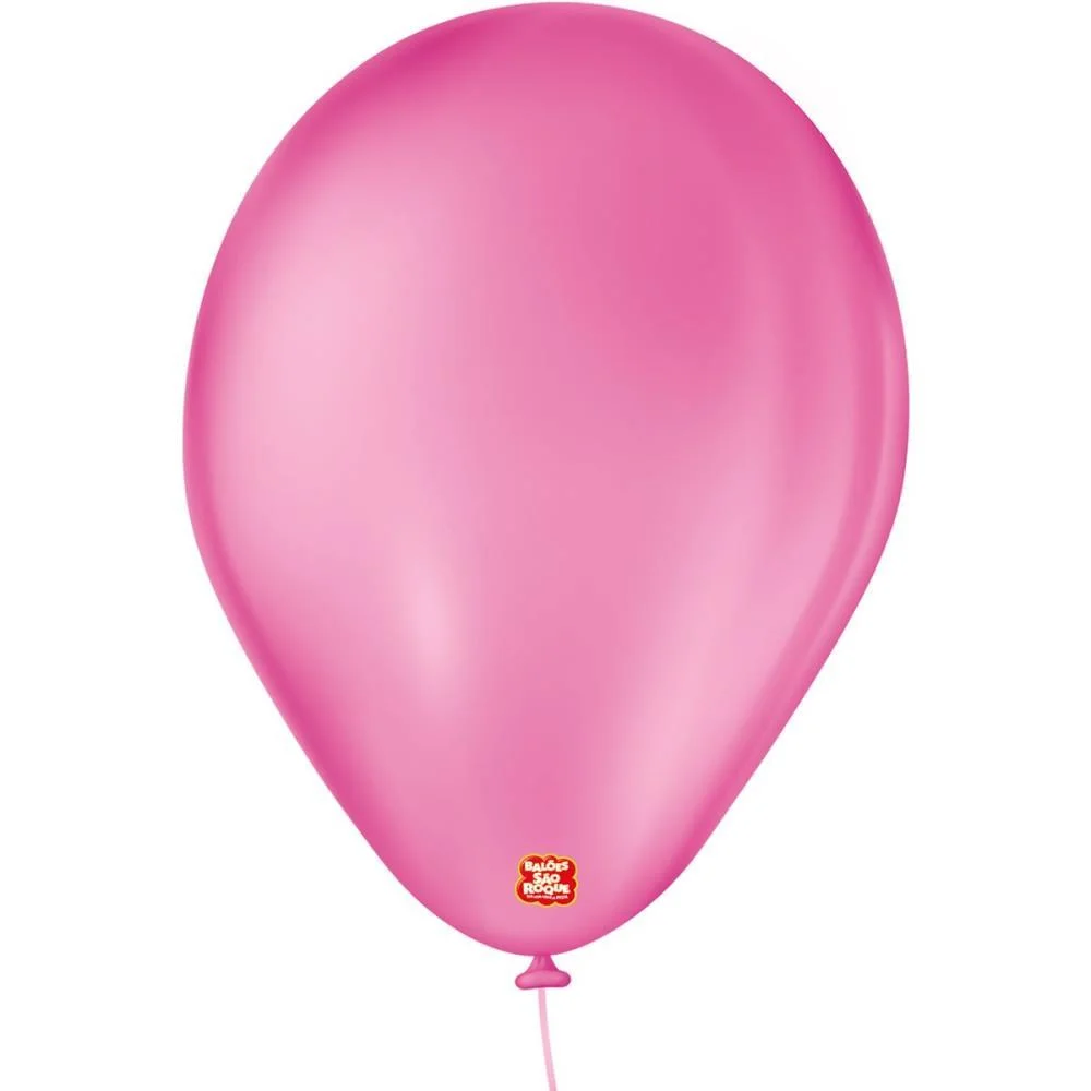 Balao 7 Liso Rosa Shock Imperial Sao Roque (Pct.c/50) - imagem 3