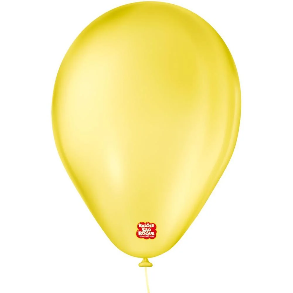 Balao 6,5 Liso Amarelo Classic Sao Roque (Pct.c/50) - imagem 2