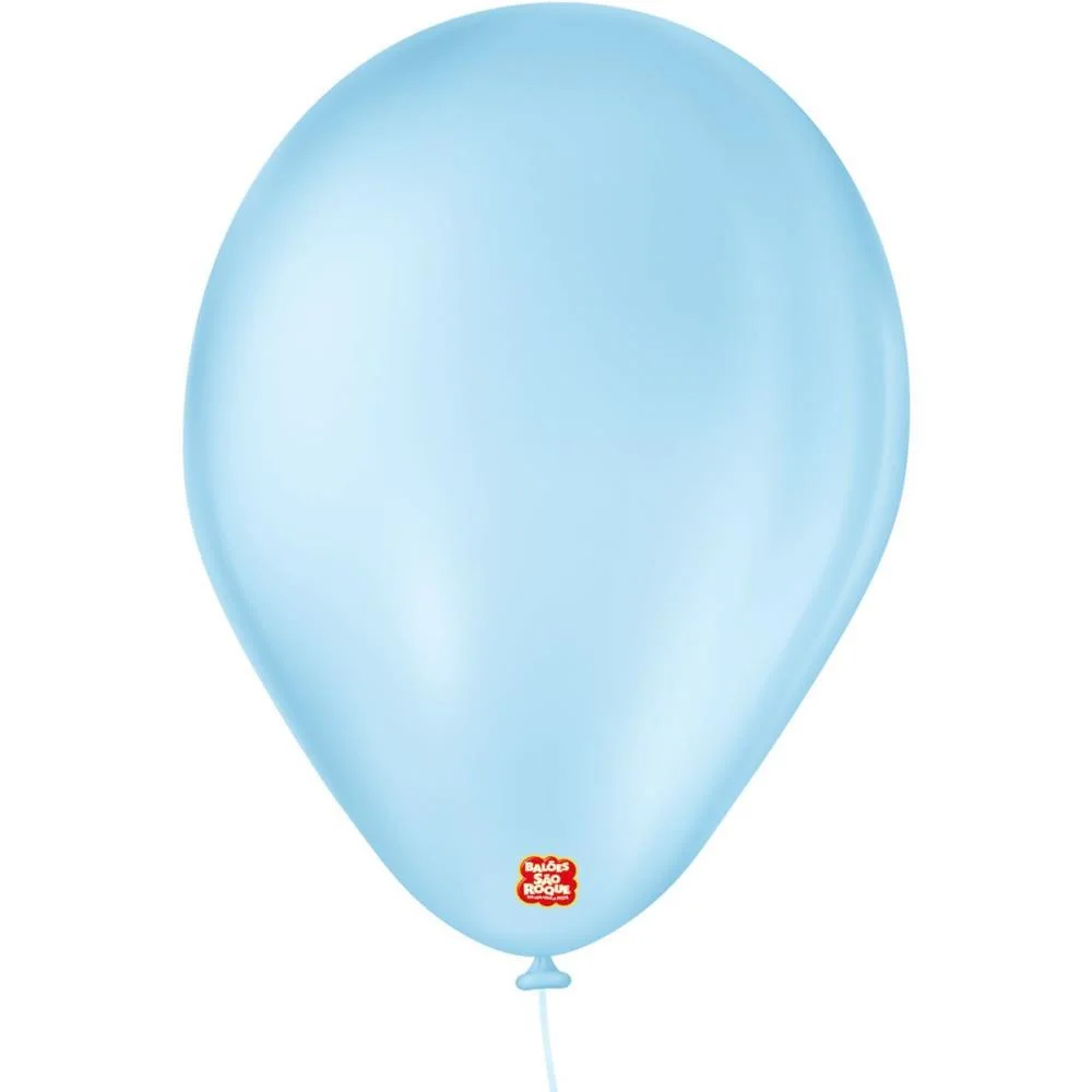 Balao 7 Liso Azul Baby Imperial Sao Roque (Pct.c/50) - imagem 3
