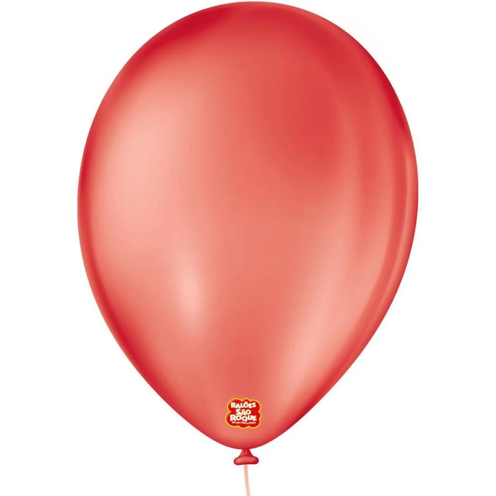 Balao 9 Liso Vermelho Quente Sao Roque (Pct.c/50) - imagem 3