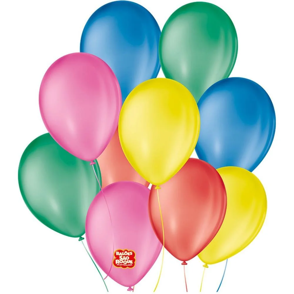 Balao 9 Liso Cores Sortidas Sao Roque (Pct.c/50) - imagem 3