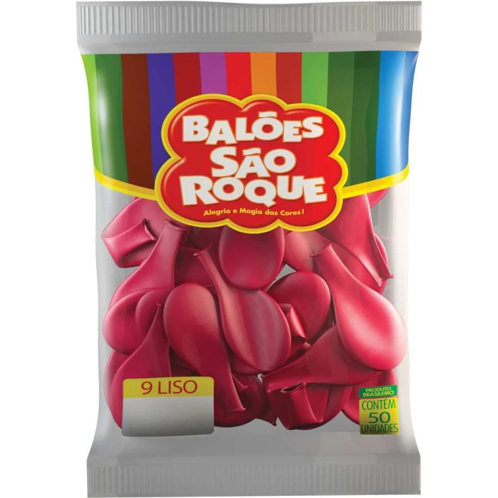 Balao 9 Liso New Pink Sao Roque (Pct.c/50) - imagem 5