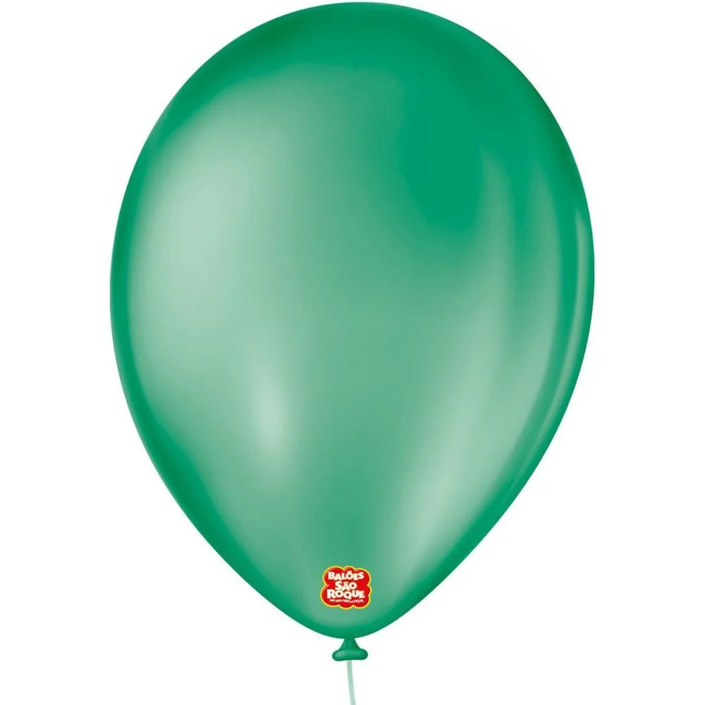 Balao 9 Liso Verde Folha Sao Roque (Pct.c/50) - imagem 3