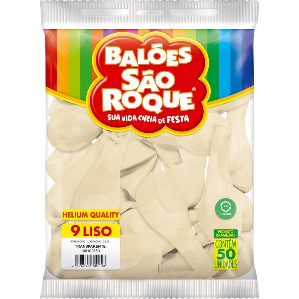 Balao 9 Liso Cristal Sao Roque (Pct.c/50) - imagem 4