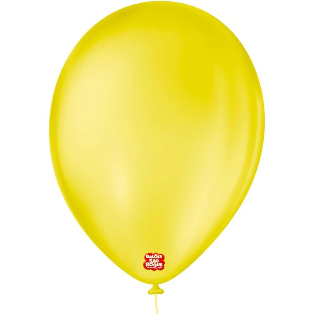 Balao 9 Liso Amarelo Citrino Sao Roque (Pct.c/50) - imagem 3